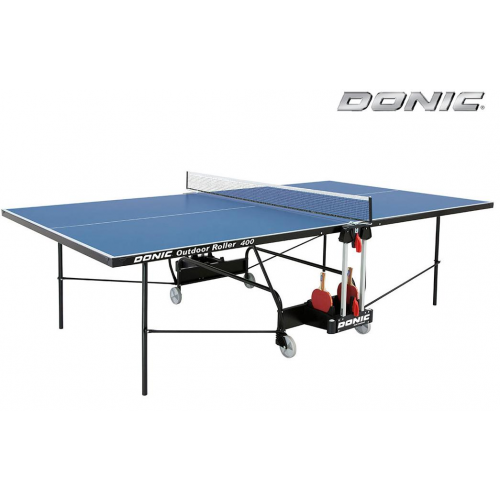 Всепогодный теннисный стол Donic Outdoor Roller 400, синий цвет(230294-B)