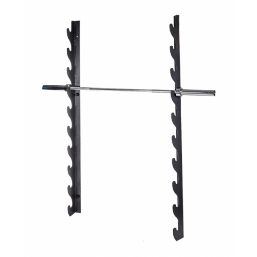 Держатель для 10 олимпийских грифов настенный горизонтальный OriginalFittools(FT-FWH-10) FIT TOOLS