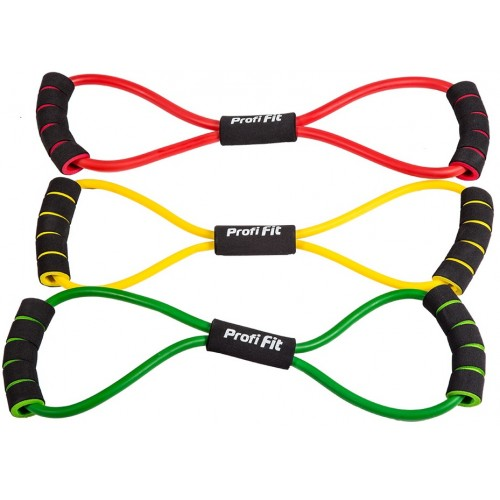 Эспандер трубчатый PROFI-FIT 3,5-7.5 кг "Восьмерка"(Восьмерка) Profi Fit