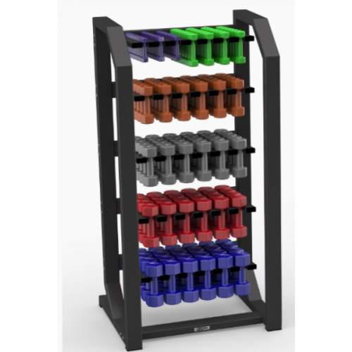 Стойка для гантелей вертикальная PROFI-FIT RUS 2510, до 60 пар гантелей(RUS 2510) Profi Fit