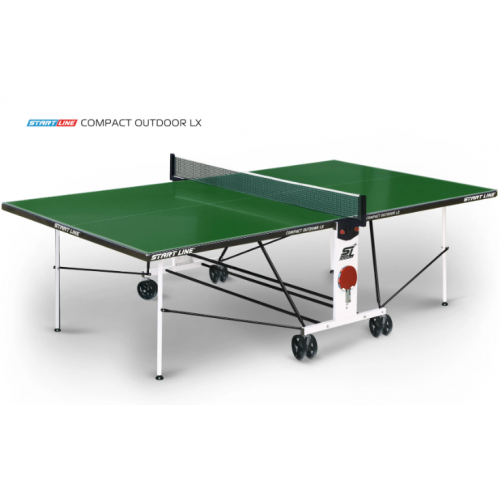 Теннисный стол Compact-2 LX Всепогодный, цвет зелёный(6044-11) Start Line