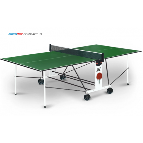 Теннисный стол домашний Start Line Compact LX с сеткой, цвет зелёный(6042)