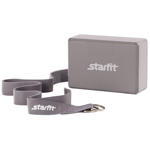 Комплект из блока и ремня для йоги Starfit FA-104(FA-104) StarFit