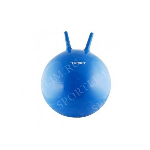 ES Мяч-попрыгун ВВ-004GR-51 c рожками (55см, голубой)