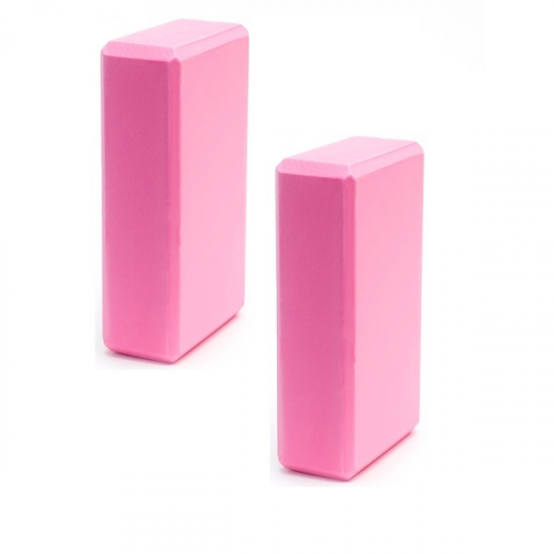 ST Набор йога блоков полумягких 2 штуки (светло розовые) (E40573) BE300-3
