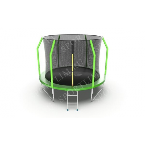 Батут с внутренней сеткой и лестницей EVO JUMP Cosmo 10ft (Green)