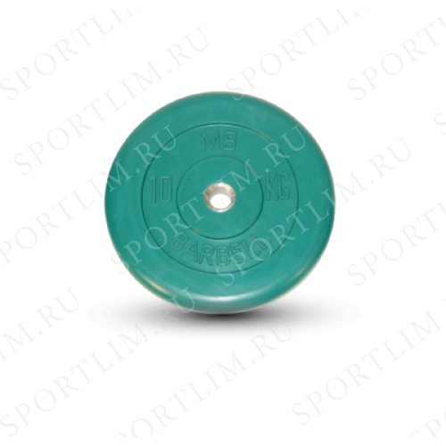 10 кг диск (блин) MB Barbell (зеленый) 26 мм