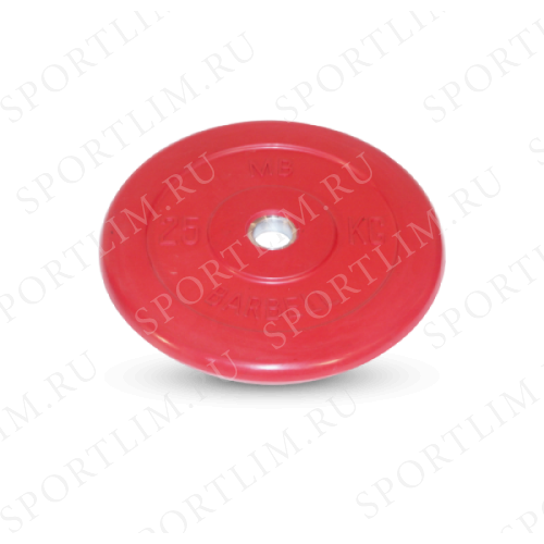 25 кг диск (блин) MB Barbell (красный) 26 мм