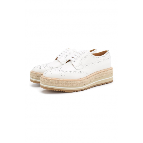 Кожаные дерби Prada 1E722E-55-F0009-D030