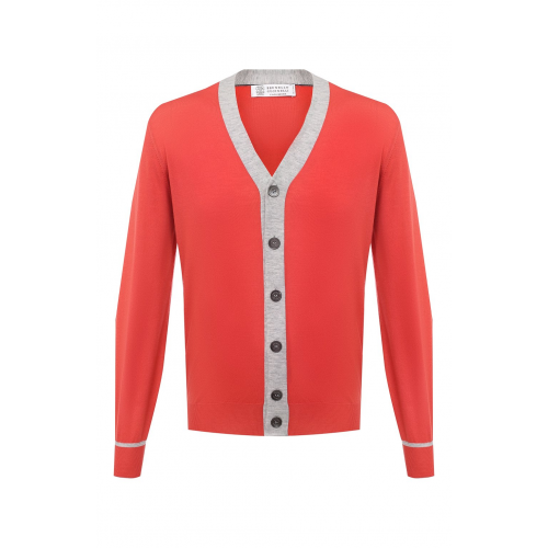 Кардиган из шерсти и кашемира Brunello Cucinelli M24802706