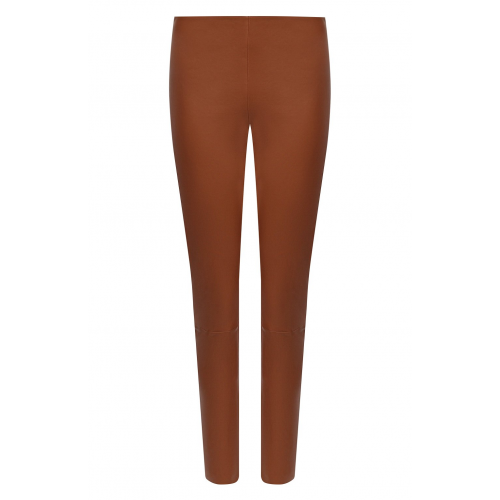 Кожаные леггинсы Kiton D51171X08T62