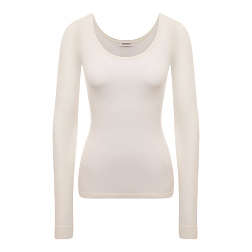 Шерстяной пуловер Nanushka BETH_CREME_SUPER FINE MERIN0 KNIT