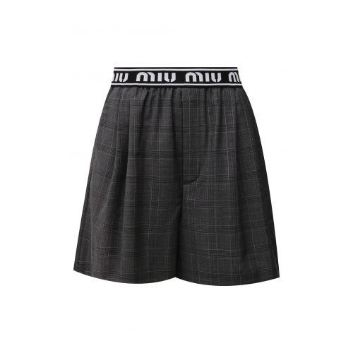 Шерстяные шорты Miu Miu MP1431-1UK2-F0480