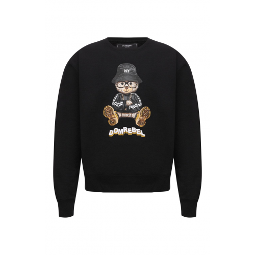 Хлопковый свитшот DOMREBEL MNY BEAR/SWEATSHIRT