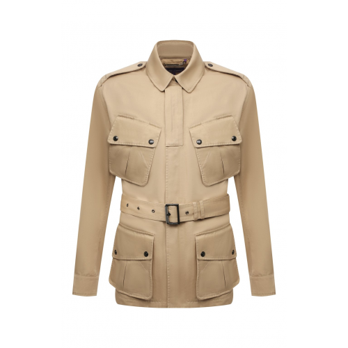 Куртка из хлопка и льна Ralph Lauren 790842848