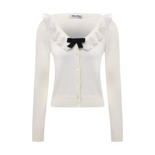 Шерстяной кардиган Miu Miu MMF482-1Y9G-F0009