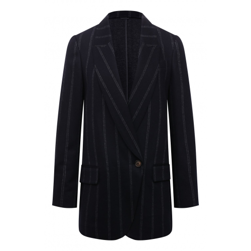 Жакет из шерсти и хлопка Brunello Cucinelli MD9262121