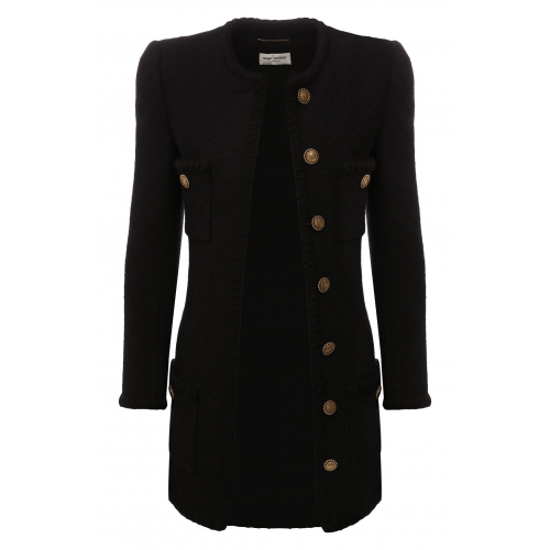 Шерстяной жакет Saint Laurent 668517/Y7D28
