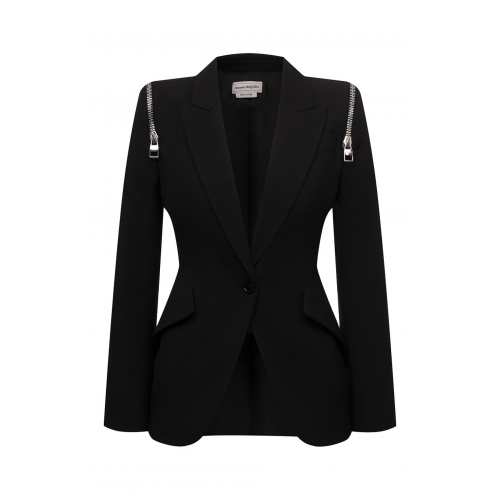 Шерстяной жакет Alexander McQueen 686741/QJACA