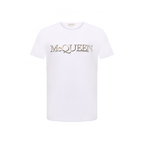 Хлопковая футболка Alexander McQueen 649876/QRZ56