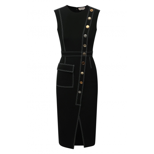 Шерстяное платье Alexander McQueen 685305/QJACH