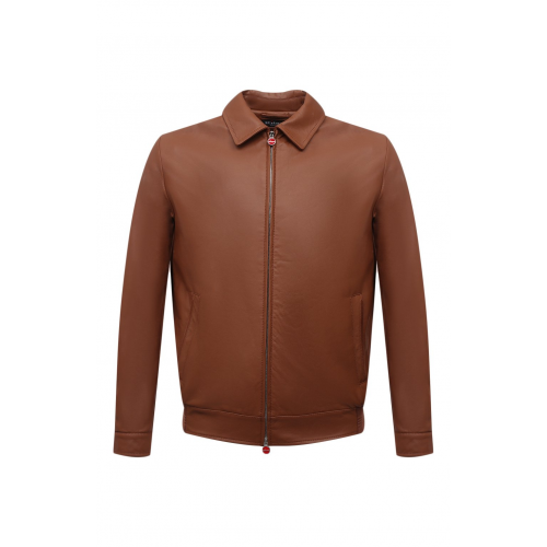 Кожаный бомбер Kiton UW1107V0825A