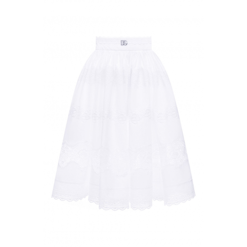 Хлопковая юбка Dolce & Gabbana F4CCJZ/FU5L5