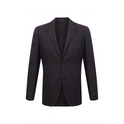 Пиджак из шелка и шерсти Ermenegildo Zegna UWC14/TQR