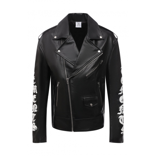 Кожаная куртка VETEMENTS UE52JA650BL 2435/M