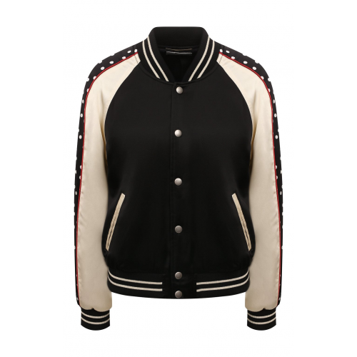 Бомбер из вискозы Saint Laurent 688148/Y161W