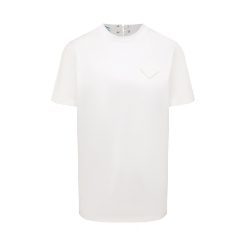 Хлопковая футболка Prada 3593A-ILK-F0009-221