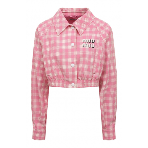 Хлопковая куртка Miu Miu ML820-6J1-F0W95