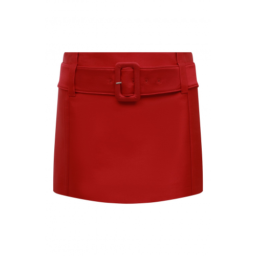 Юбка из шелка и шерсти Prada P108UH-BH7-F0011-221
