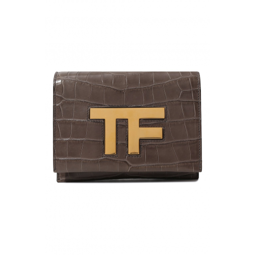 Сумка Icon small из кожи крокодила Tom Ford L0767T/CSY