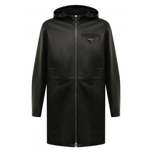 Кожаный плащ Prada UPS533-FLY-F0002