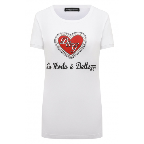 Хлопковая футболка Dolce & Gabbana F8H32Z/G7RKF/0UTLET AW22-23