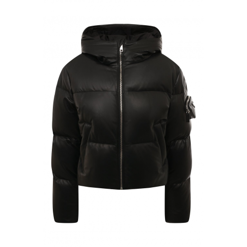 Кожаный пуховик Prada 58A090-08P-F0002