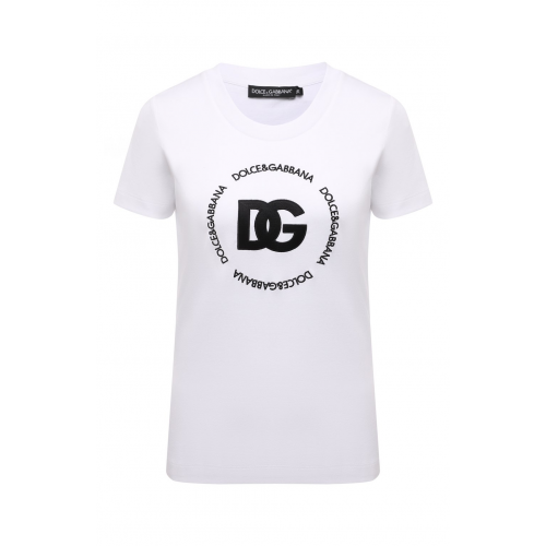 Хлопковая футболка Dolce & Gabbana F8T00Z/HU7H8
