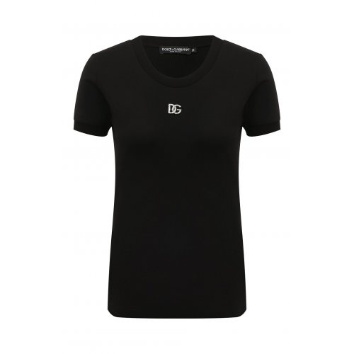 Хлопковая футболка Dolce & Gabbana F8T00Z/G7B3U