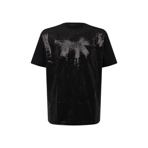 Хлопковая футболка Prada UJN782-1Z5Y-F0002-221