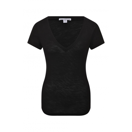 Хлопковая футболка James Perse WUA3695/BLK