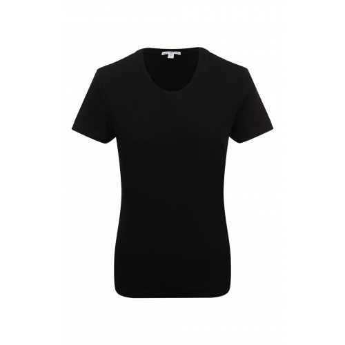 Хлопковая футболка James Perse WLJ3114/BLK