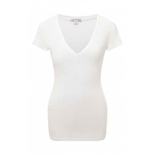 Хлопковая футболка James Perse WUA3695/WHT