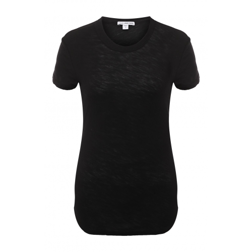 Хлопковая футболка James Perse WUA3037/BLK