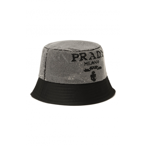Панама с отделкой стразами Prada 2HC137-2D0S-F0A64