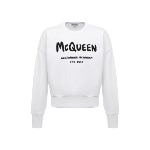 Хлопковый свитшот Alexander McQueen 701285/QTZ110900