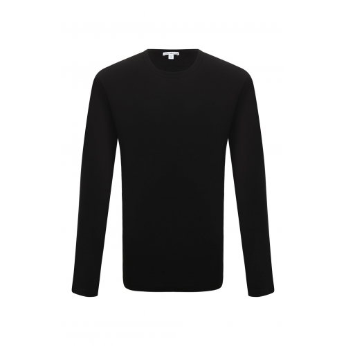 Хлопковый лонгслив James Perse MLJ3351/BLK