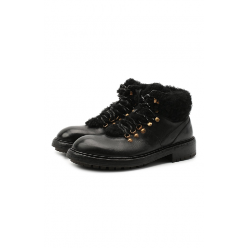 Кожаные ботинки Bernini Dolce & Gabbana A60326/AW952