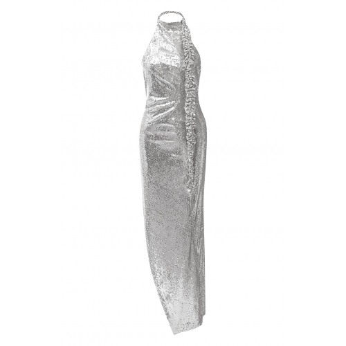 Платье с пайетками Off-White 0WDB268F20FAB0010900
