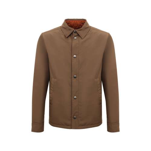 Утепленная куртка-рубашка Canali 030394/SG01121